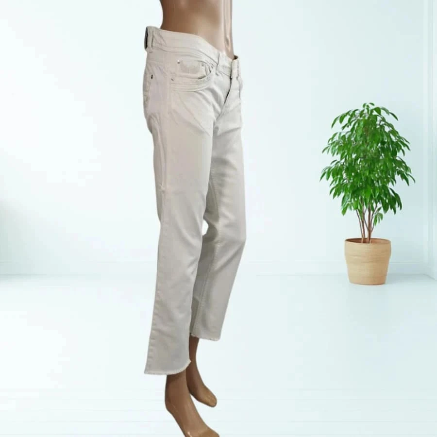 Kaporal model slam jeans - straight cropped cut - low waist - stretchy - impeccable white – photo 7